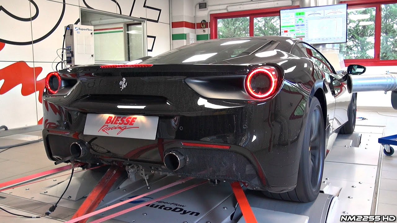 Ferrari 488 GTB Making 730HP on the Dyno!! - LOUD Sounds!