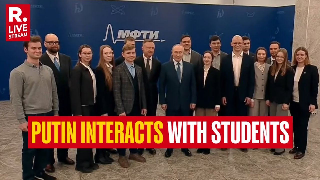 LIVE: Russian President Putin Interacts With Students At Moscow Institute Of Physics And Technology