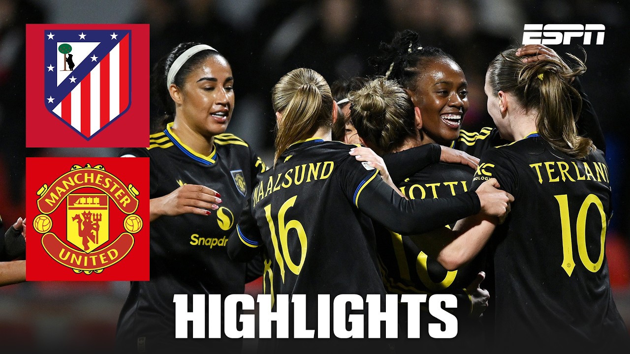 Manchester United ease past Atletico Madrid in 1st leg | UEFA Women's Champions League Highlights