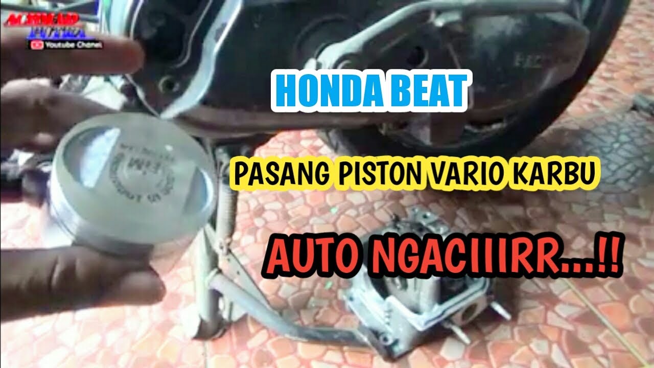 INSTALLING VARIO 110 SEHER ON HONDA BEAT CARBURETOR. GUARANTEES NO OIL..