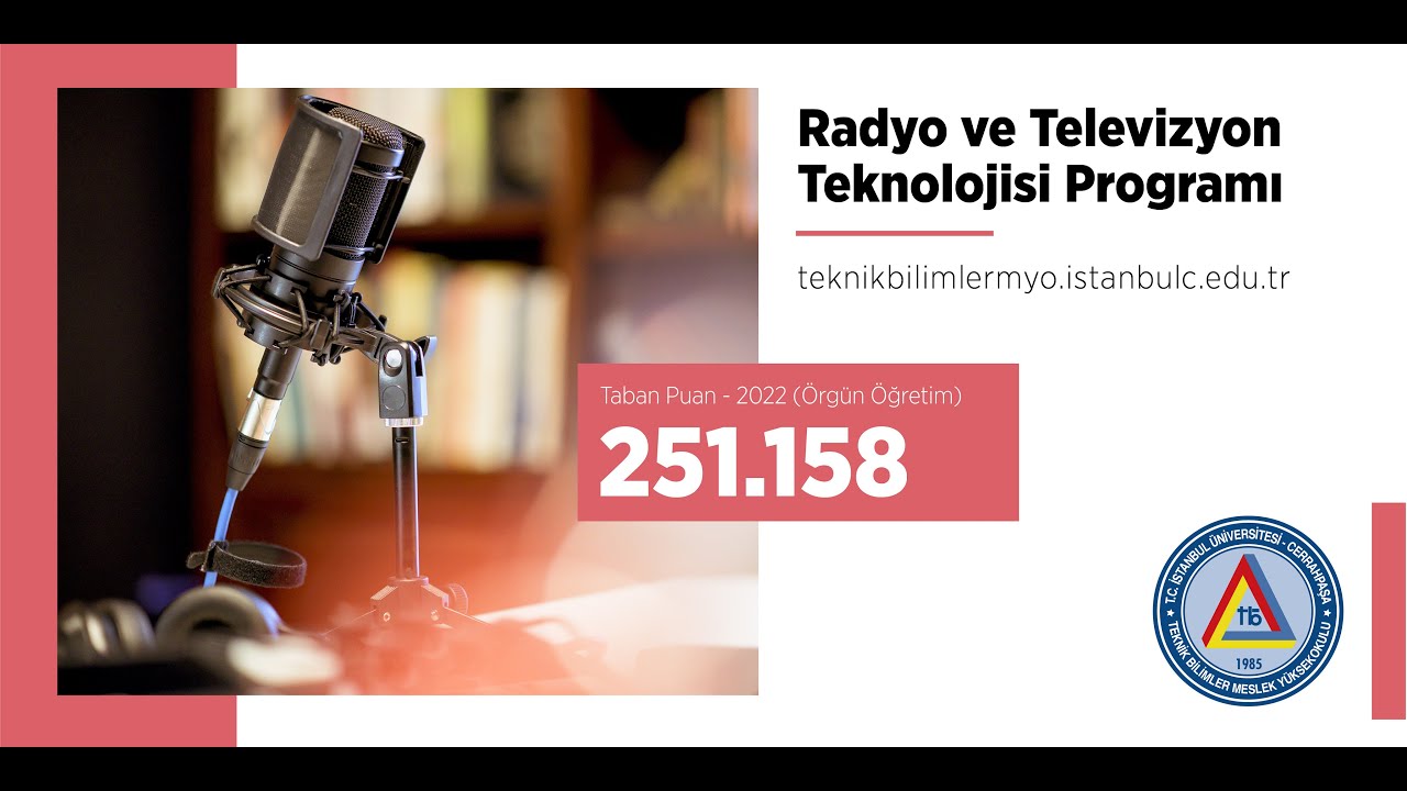 İÜC TBMYO Radyo ve Televizyon Teknolojisi Programı