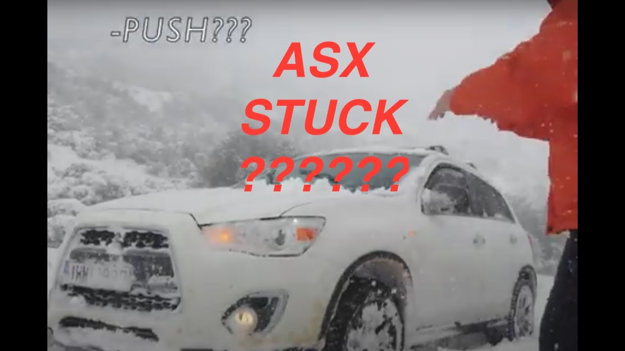 MITSUBISHI ASX RVR OUTLANDER SPORT bottomed out on Deep Snow PASSED!!! SUBARU FORESTER !!!!