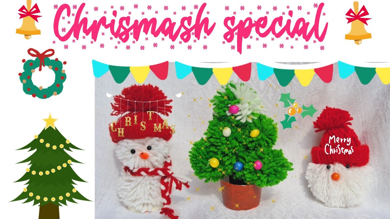 3craft ideas✨things to make for Chrismash Decoration/how to make easy chrismashCraft✨Chrismash decor