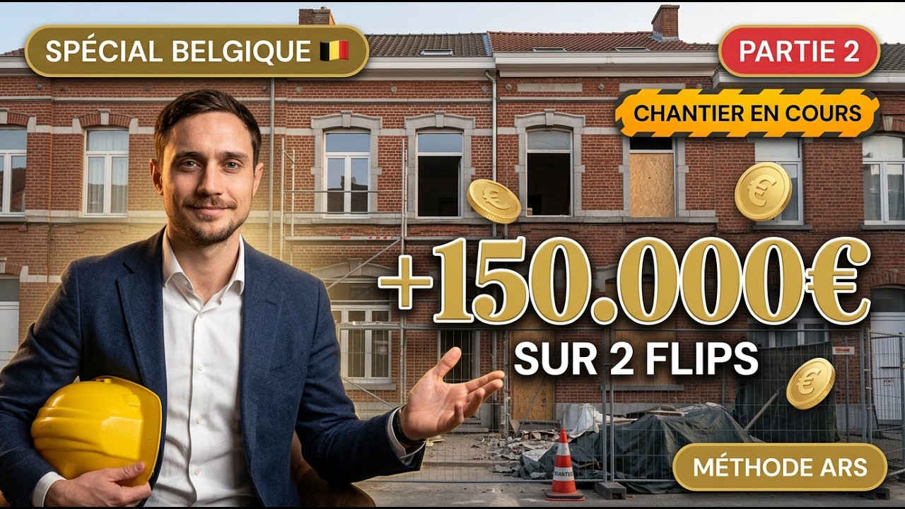 PARTIE 2 : 150.000€ de plus-value sur ces deux flips (chantier en cours)