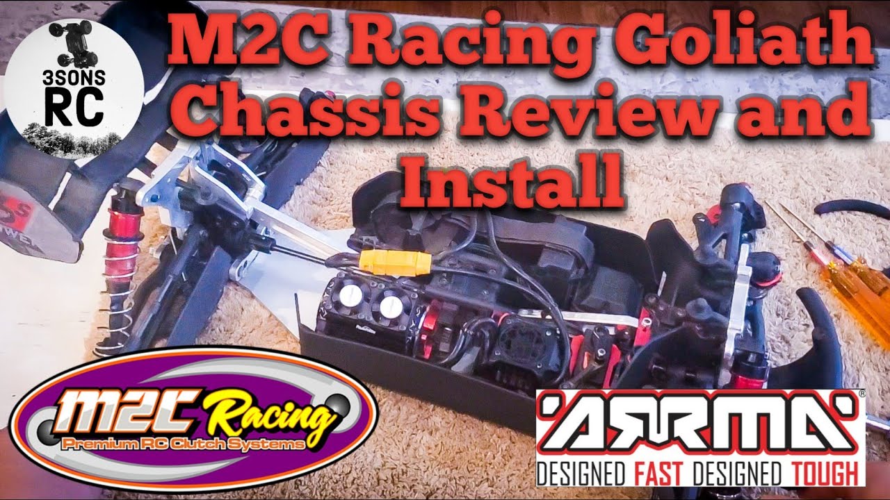 M2C Racing Goliath Chassis Full Install and Review Arrma Kraton 6s