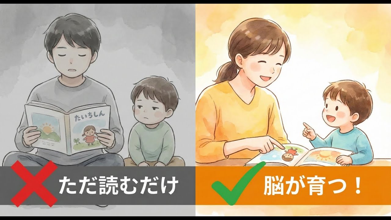 【絶対NG】子供の自己肯定感が下がる？親がやりがちな「一方通行」の読み聞かせ