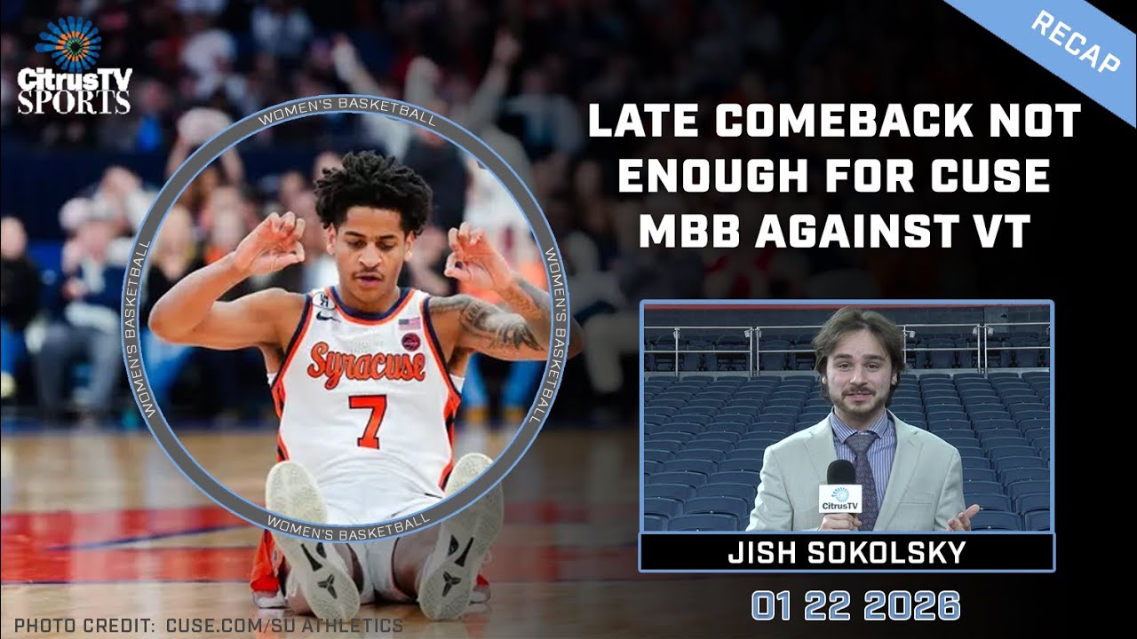 Late comeback not enough for Syracuse Men's Basketball against Virginia Tech.