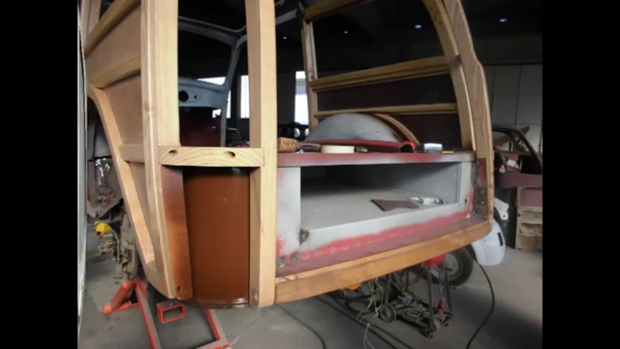Restauro di una Fiat 500 B giardiniera legno