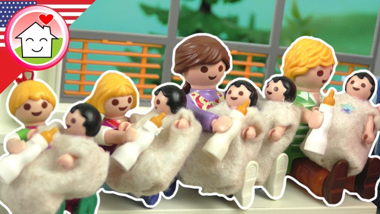 Playmobil English Hospital Routine with the Quints - The Hauser Family