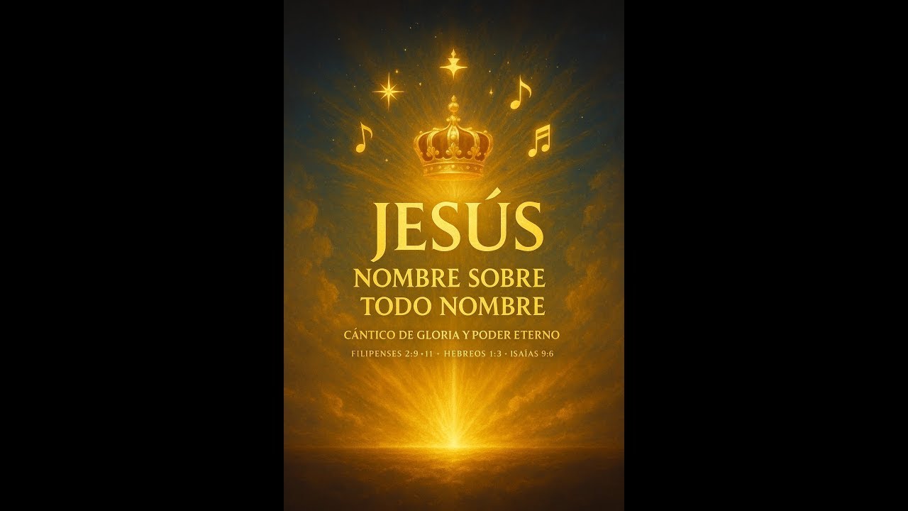 🎵 JESÚS  NOMBRE SOBRE TODO NOMBRE – Cántico de Gloria y Poder Eterno  📖 Inspirado en  Filipenses 2