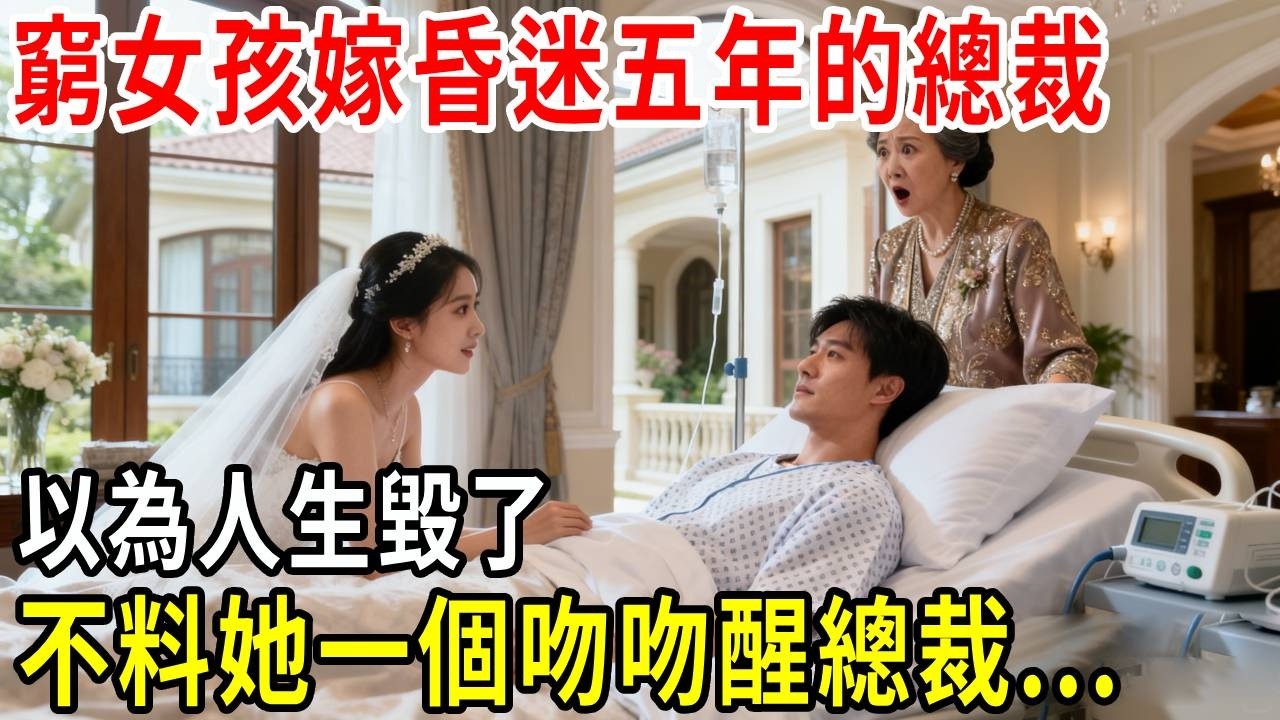 窮女孩被迫嫁給昏迷五年的豪門總裁，以為人生毀了，不料新婚夜她一個吻吻醒總裁，從此把她寵上天！#掉馬甲#甜寵 #閃婚#情感故事 #霸道總裁 #婚姻#都市愛情 #先婚後愛 #霸道總裁 #灰姑娘#爽文