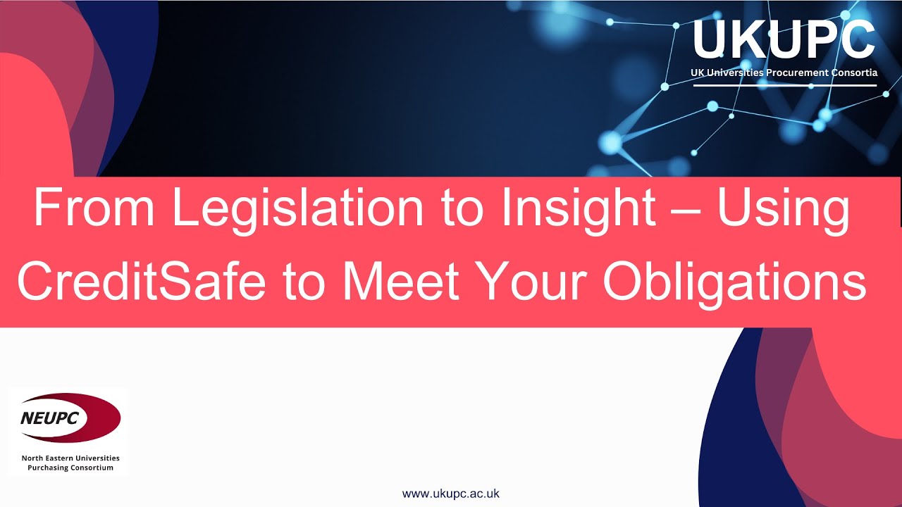 UKUPC Creditsafe webinar  Compliance
