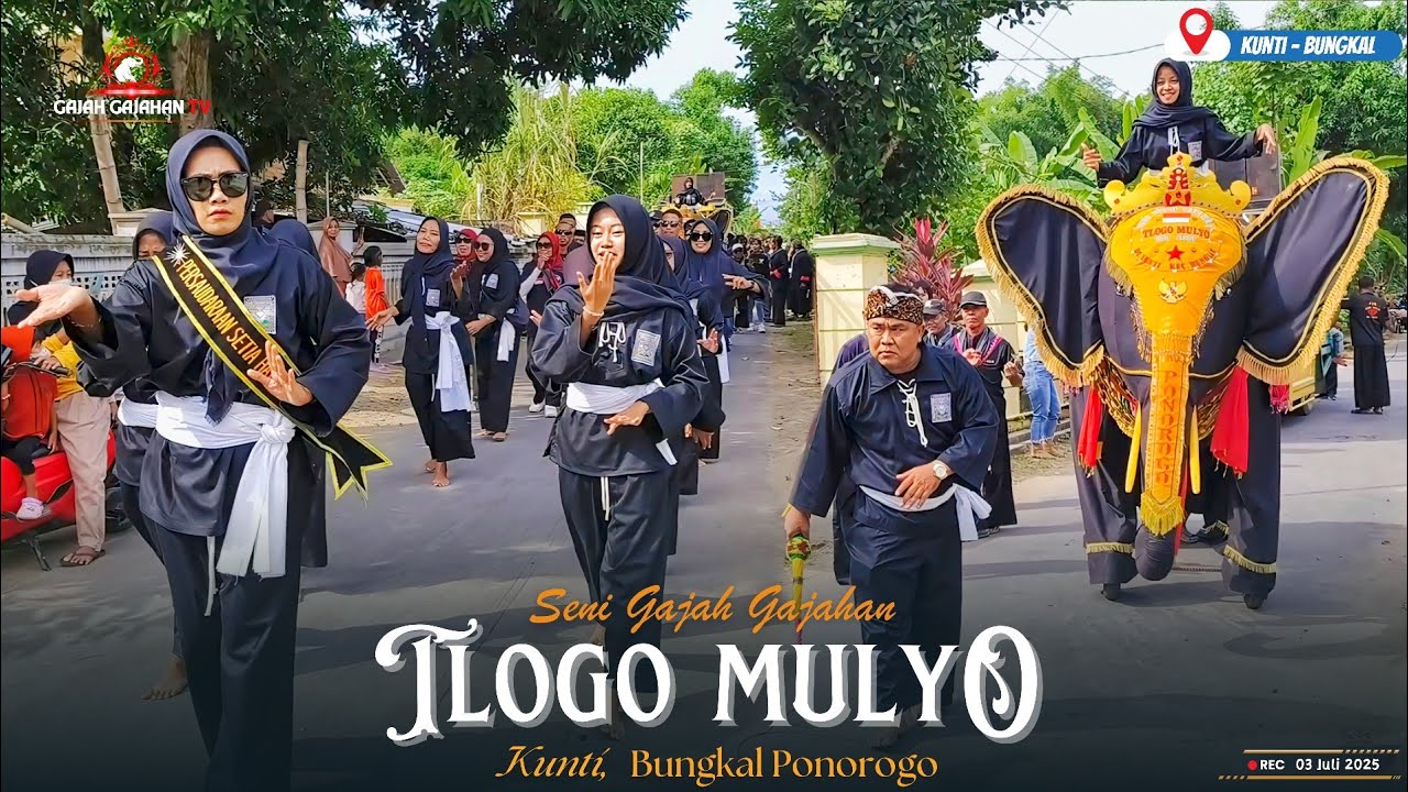 GAJAH GAJAHAN TLOGO MULYO KUNTI BUNGKAL 🔸 TASYAKURAN WARGA BARU PSHT RAYON KUNTI TAHUN 2025 👍