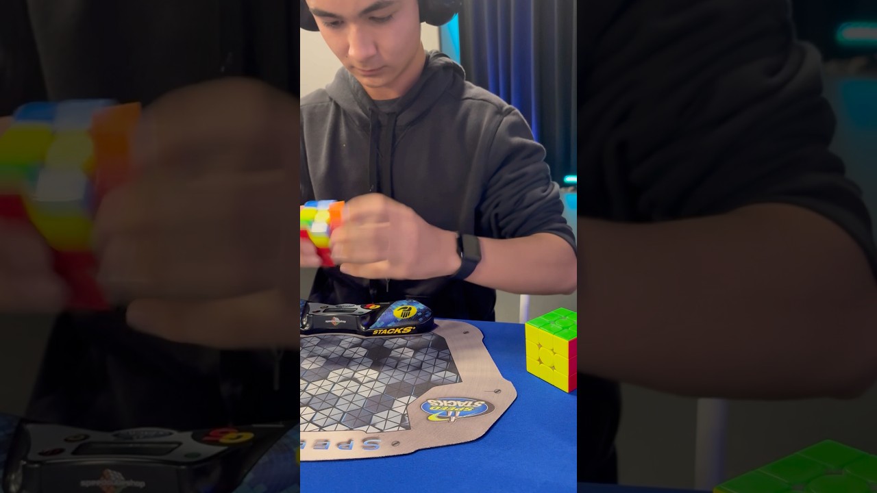 Кубик Рубика собран за 5,73 секунды.