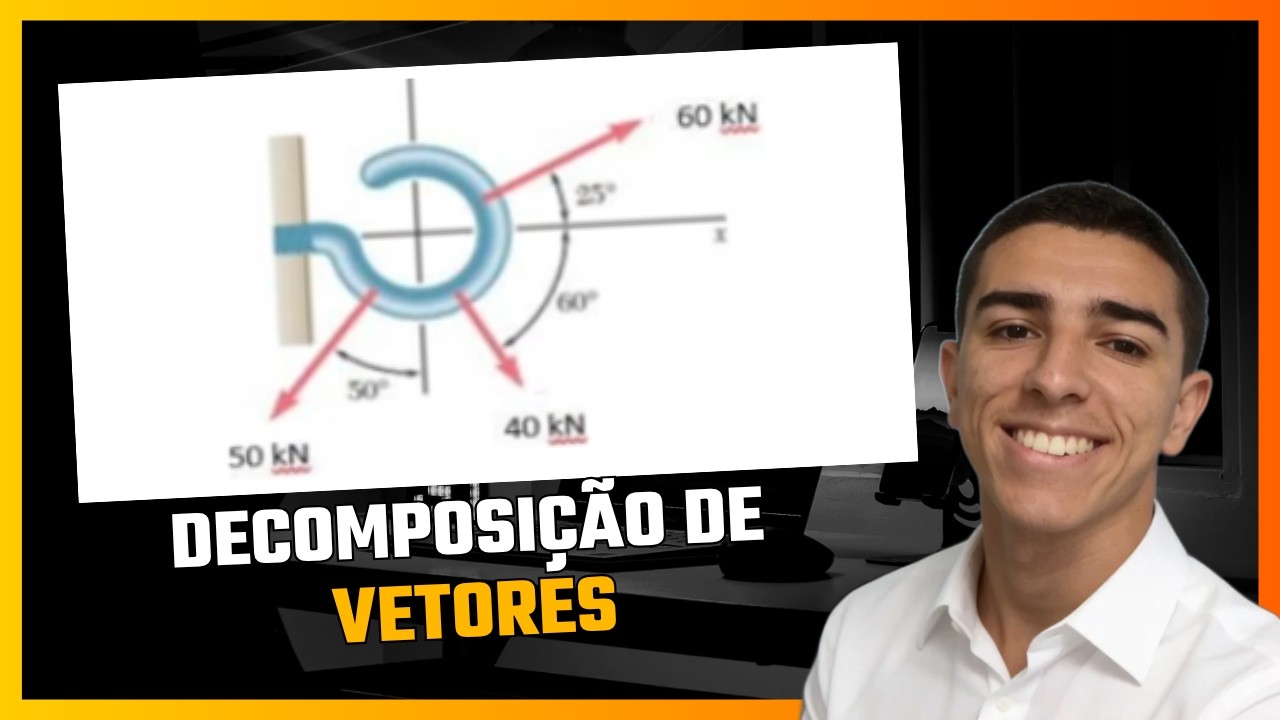 EXERCÍCIO RESOLVIDO - DECOMPOSIÇÃO DE FORÇAS