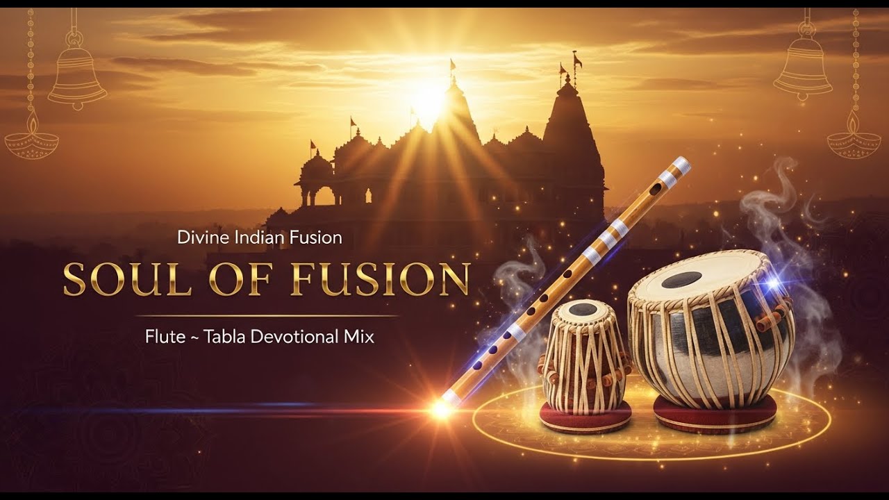 Soul Of India | Fusion Tabla Flute Devotional | Relax Mind,Work, Study, Finance