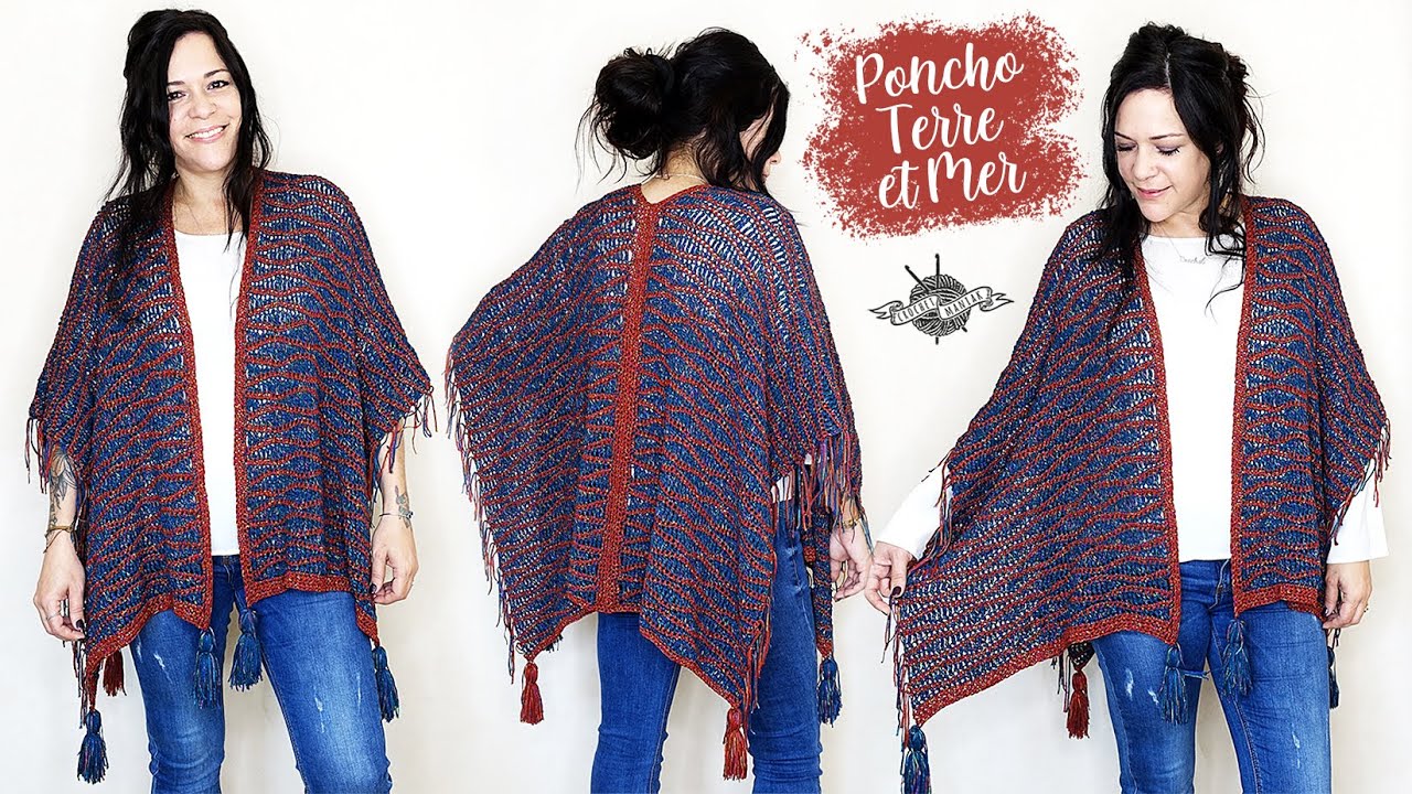 TUTORIEL CROCHET gilet/poncho 