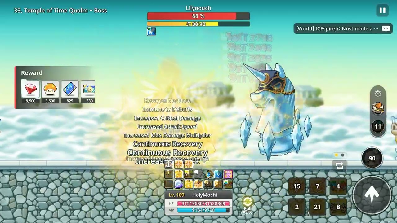 33-15 Boss Lilynouch | lvl 109 Bishop [Maplestory: Idle RPG]