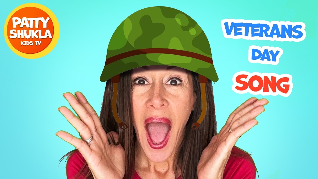 Learn Veterans Day Song (Official Video) for Children | Military Army Song Thank you by Patty Shukla