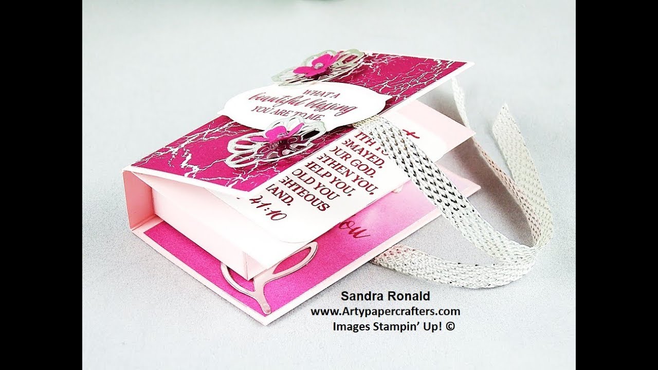 #12 Handmade BOOK Bible with Surprise Compartment - SandraR Stampin' Up! Demonstrator Independent