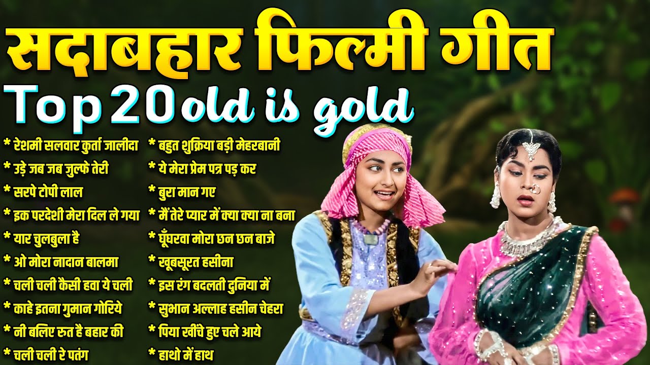 Top 20 Hit's Songs | Old Is Gold | सदाबहार फ़िल्मी गीत | रेशमी सलवार कुर्ता जालीदा | Nonstop