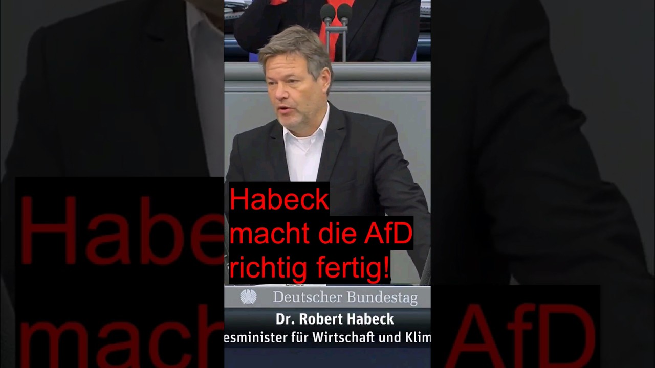 Genial wie Habeck die AfD fertig macht #noafd # #afdmachtdumm