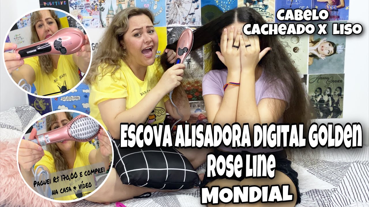 RESENHA: ESCOVA ALISADORA DIGITAL GOLDEN ROSE LINE DA MONDIAL