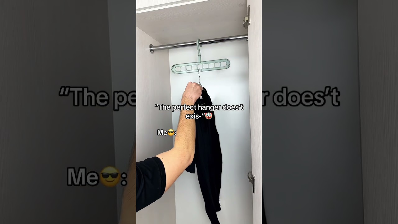 The best hanger in case you have many clothes 🤩 #hanger
