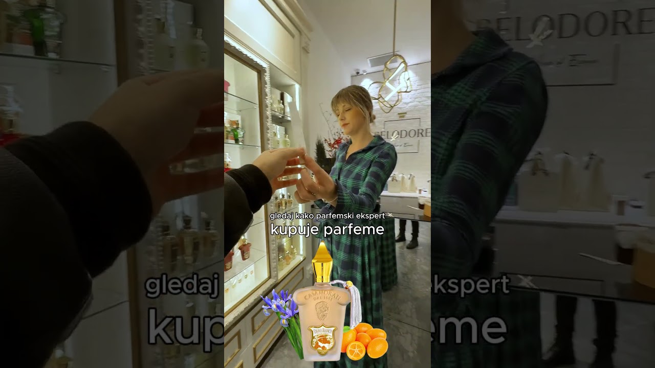 gledaj kako parfemski ekspert kupuje parfeme