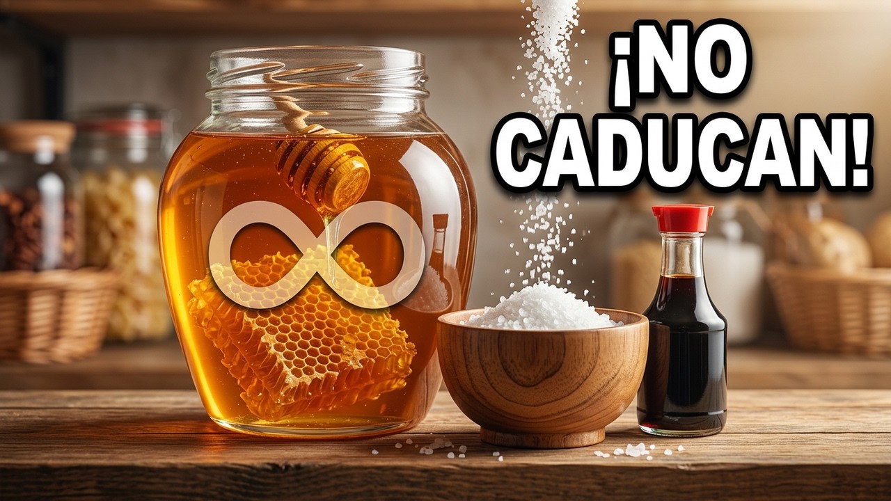 15 Alimentos para ALMACENAR que NUNCA CADUCAN 