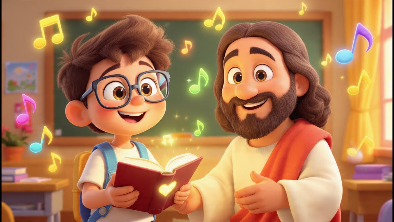 Volta às Aulas com Jesus  | Música Gospel Infantil para Crianças