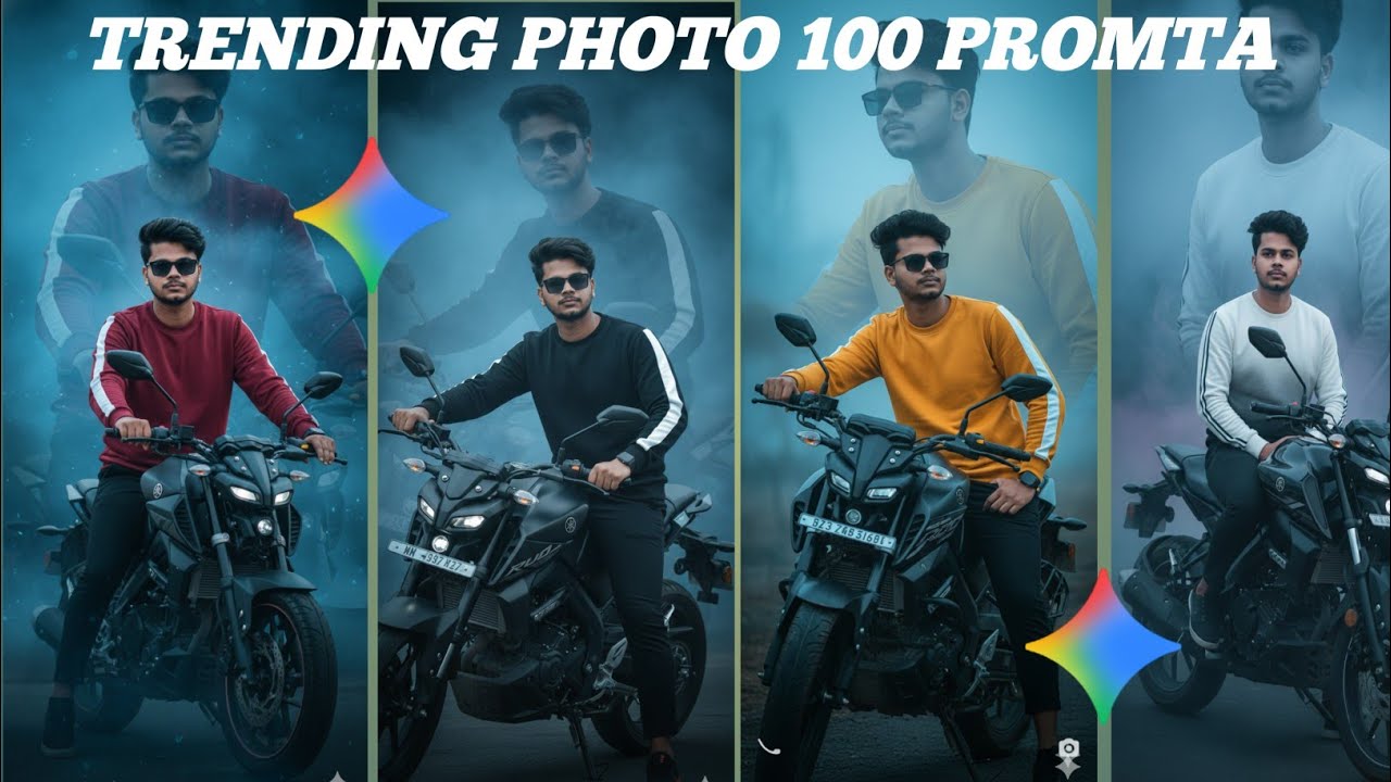 Instagram new trending photos bike ke sath//how to create trending photo with Google Gemini