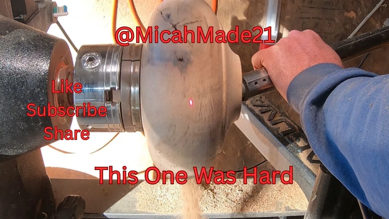 Hollow Form Oak Vase (Hollowing Struggles)