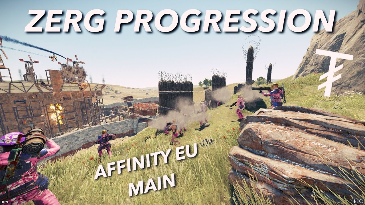 TRAP ZERG PROGRESSION ON AFFINITY EU MAIN / 360 ROCKET RAID / 800+ ROCKET RAID DEFENCE