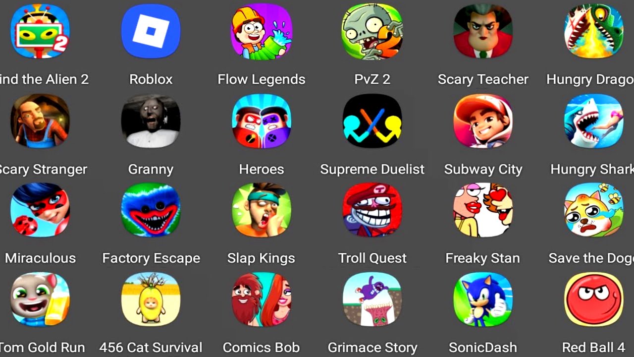 Scary Teacher,Roblox,Grimace Story,PvZ 2,Subway City,Poppy Playtime | Gameplay Compilation