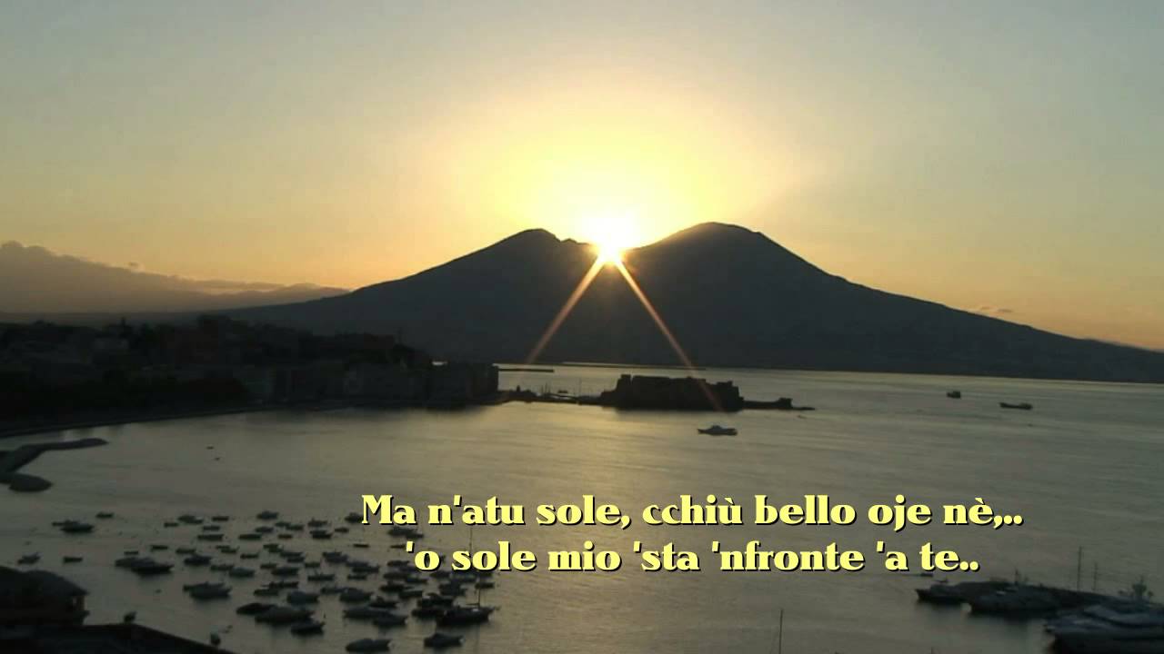 Sergio Bruni  'O sole mio con testo Video Mario Ferraro