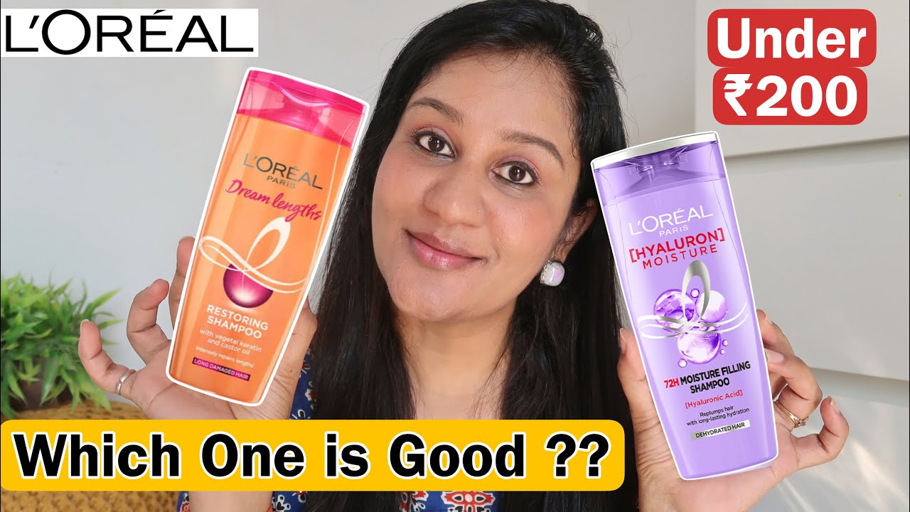 Loreal Hyaluron Shampoo VS Loreal Dream Lengths Shampoo | Which one is Good For Dry n Frizzy Hair