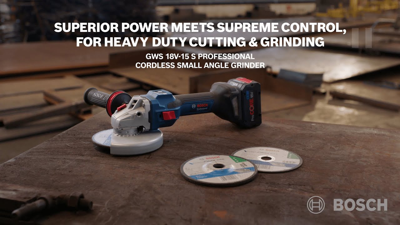 Bosch GWS 18V-15 S Professional | Cordless Angle Grinder