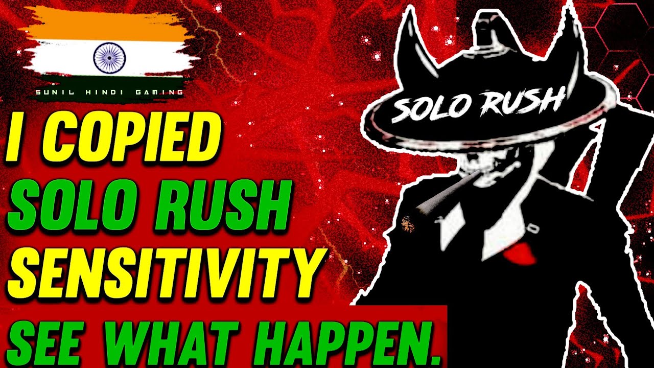 I COPIED SOLO RUSH SENSITIVITY🔥AND BECAME A LEGEND! YOU WONT BELIEVE THIS! 😮 #sunilhindigaming