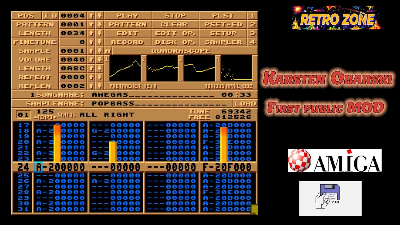 First public AMIGA MOD ever - Karsten Obarski - was released on Wednesday, October 21, 1987