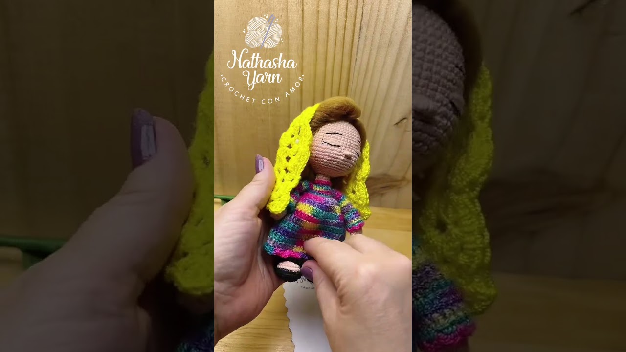 Bella María tejida para el pesebre 