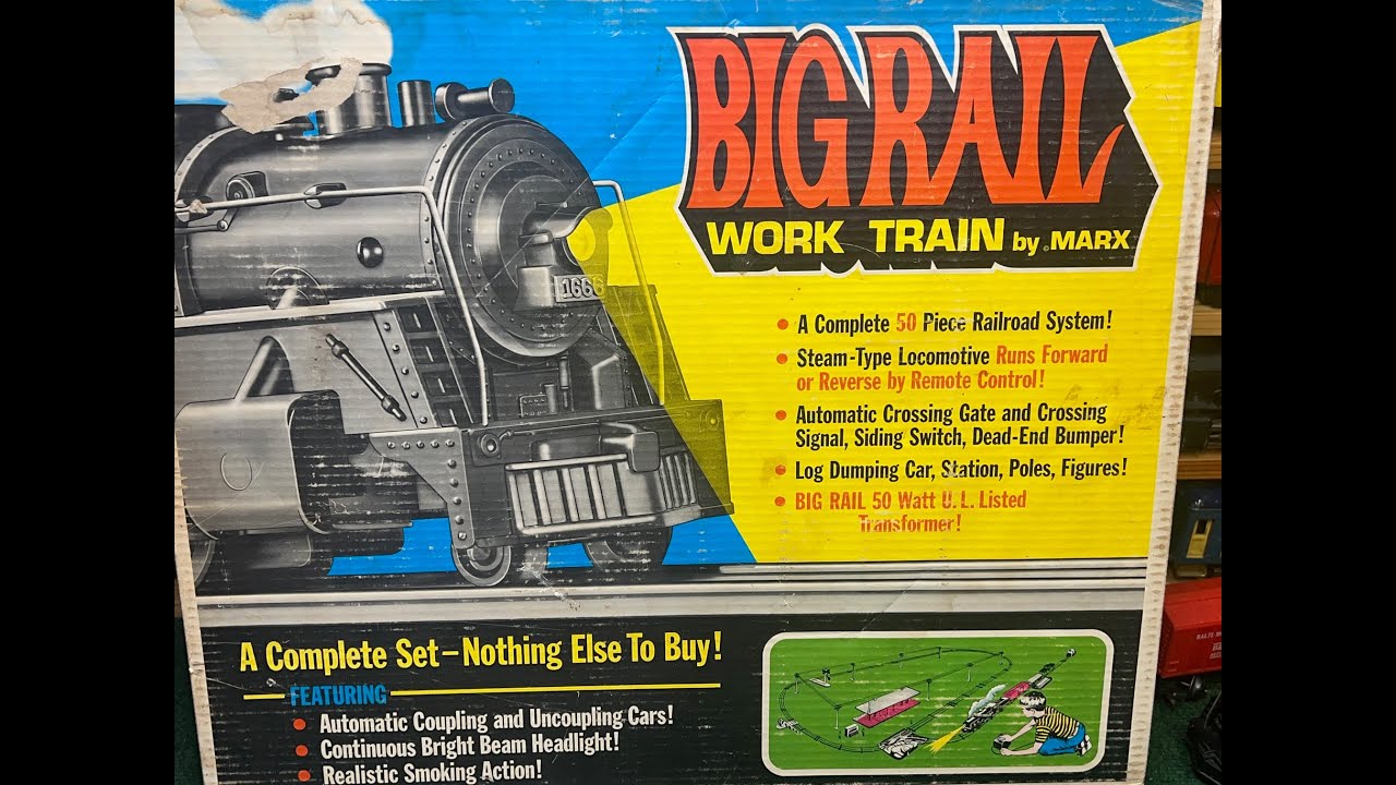 The Art of Marx Trains Part 41: 1971 Big Rail Work Train Set 50350
