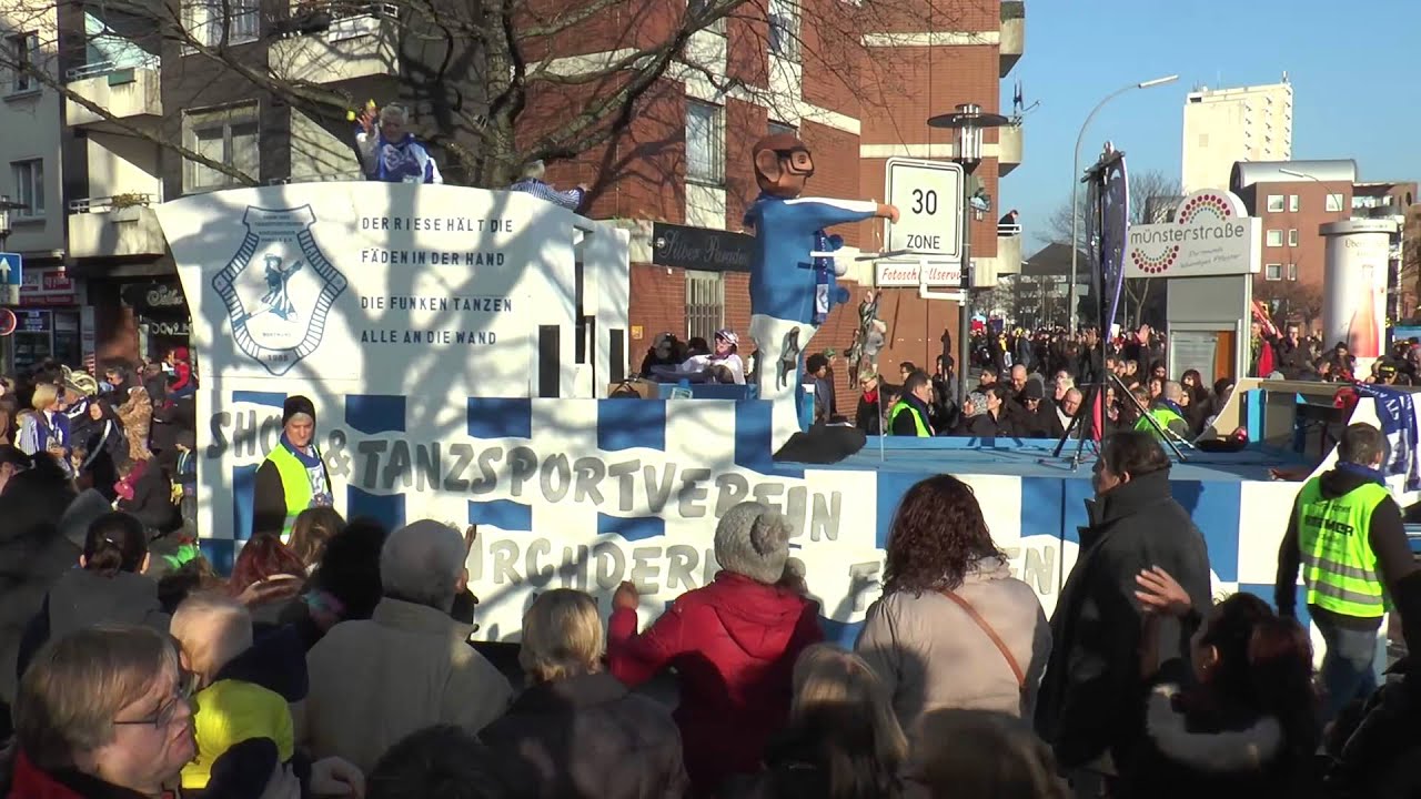 Rosenmontagszug 2015 Dortmund Münsterstrasse