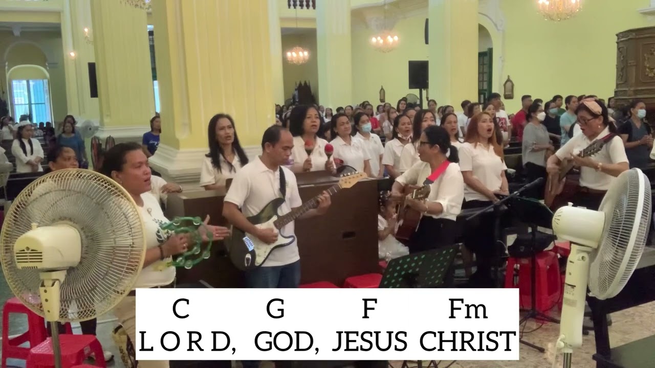 GLORY TO GOD IN THE HIGHEST with LYRCS & CHORDS @St. Augustine Church Mass, @jovyuysvlog2997