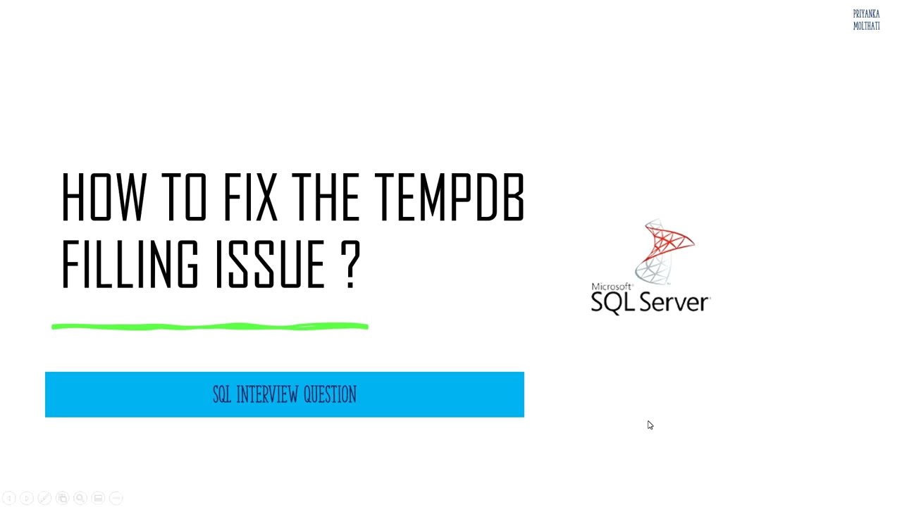 Вопрос на собеседовании по SQL: как решить проблему заполнения TempDB?