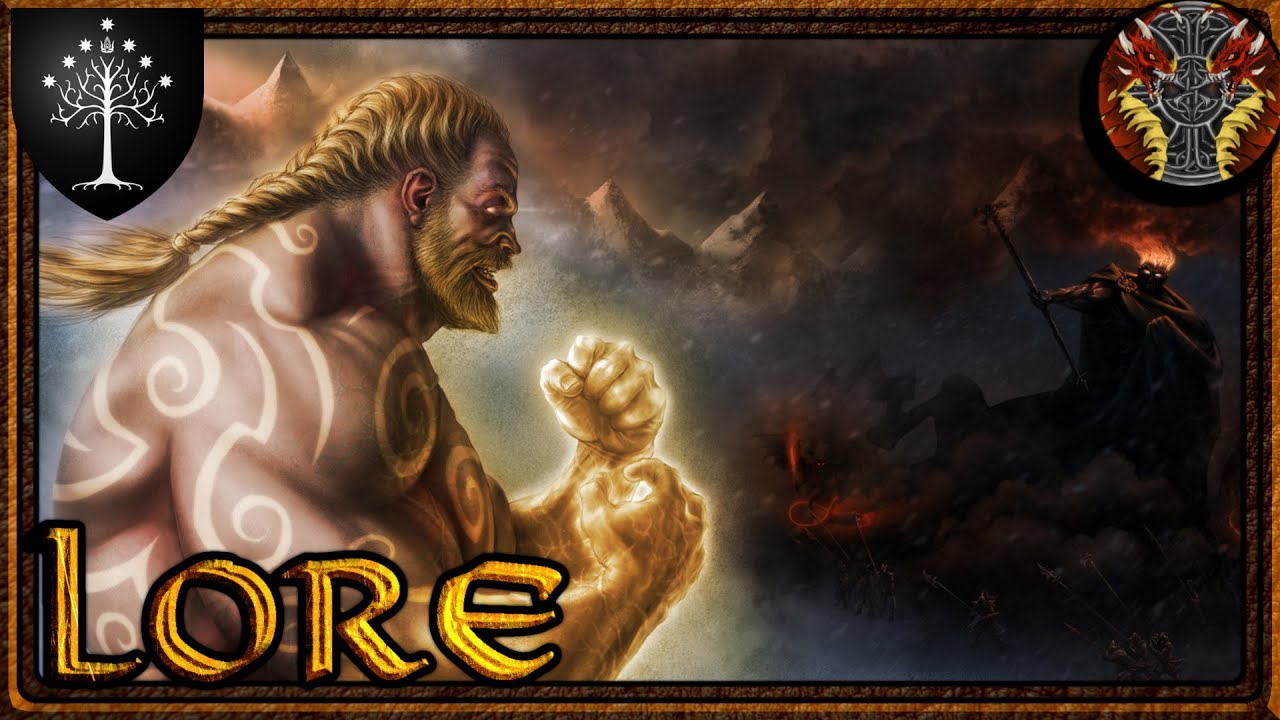 Tulkas, der Valar des Kampfes und Nessa, die Valie des Tanzes --- Mittelerde Lore 144