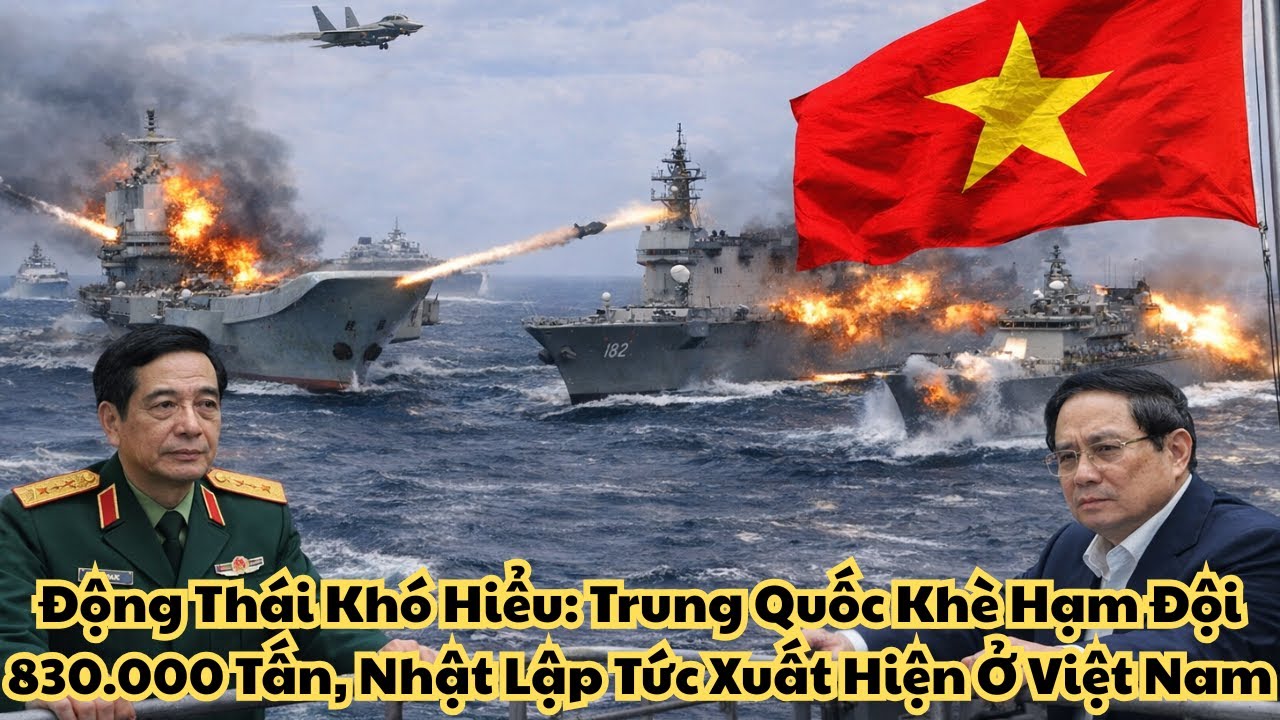 Động Thái Khó Hiểu: Trung Quốc Khè Hạm Đội 830.000 Tấn, Nhật Lập Tức Xuất Hiện Ở Việt Nam