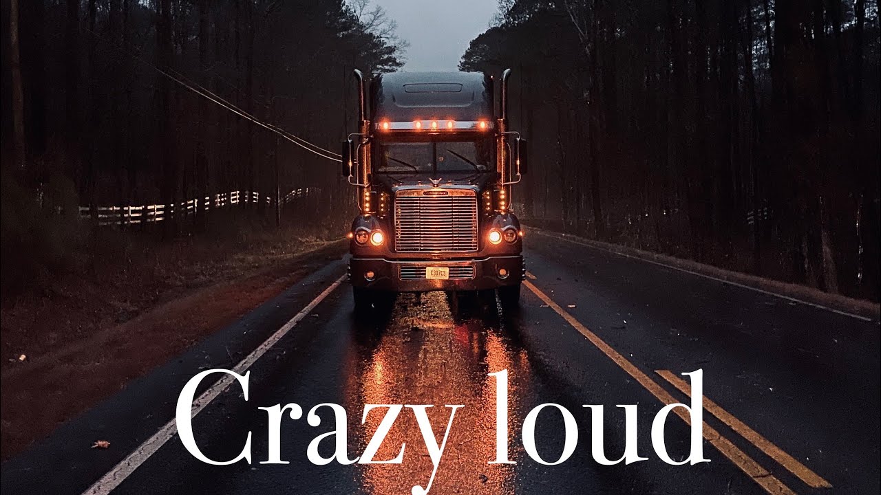 Freightliner Coronado loud Jake brake and drive.