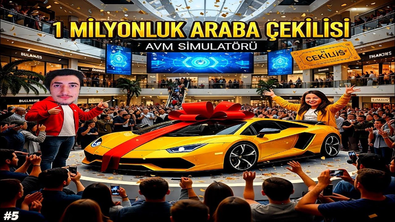AVM’mizde 1Milyon Dolarlık Araba Çekilişi Yapıyoruz, Her Şeyi Sonuna Kadar Fulledim (Mall Simulator)