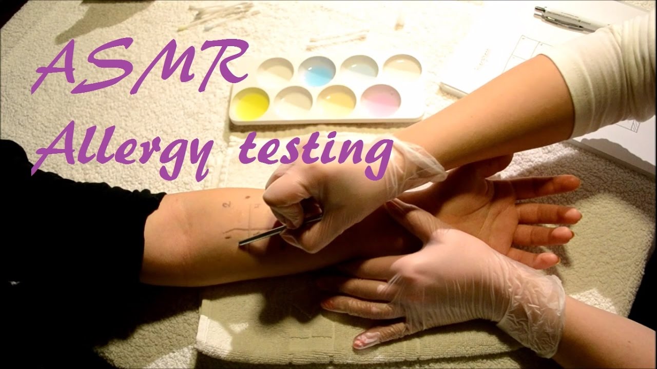 ASMR - Allergy testing on arm (No talking, real person)